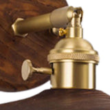Retro Wall Lamp Industrial Vintage Copper Wall Sconces Lighting for Bedroom Living Room 110V