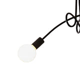 Modern Chandelier Ceiling Light Fixture Industrial Wrought Iron Study Bedroom Living Room Lamp Black 110V 3 Light Colors