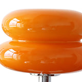Glass Macaron Table Lamp Kids Bedside Lamp USB Three Color Dimmable Table Lamps for Bedroom Orange In Australia - Darrahopens