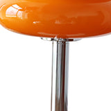 Glass Macaron Table Lamp Kids Bedside Lamp USB Three Color Dimmable Table Lamps for Bedroom Orange