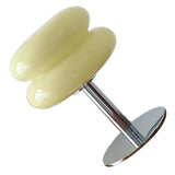 Glass Macaron Table Lamp Kids Bedside Lamp USB Three Color Dimmable Table Lamps for Bedroom Beige In Australia - Darrahopens