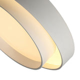Round Flush Mount Light Doubel Ring Style Warm Lighting Ceiling Hallway Ceiling Light Fixture Eye Friendly Indoor Lamp White