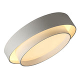 Round Flush Mount Light Doubel Ring Style Warm Lighting Ceiling Hallway Ceiling Light Fixture Eye Friendly Indoor Lamp White
