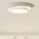 LED Ceiling Light Round Dimmable Modern 45W Metal Acrylic Long Lifespan for Hallway Kitchen Laundry Room Diameter 30x14cm