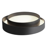 Bedroom Ceiling Light 45W Stepless Dimming Round Flush Mount LED Ceiling Light with Remote Control for Study Room Hallway Living Room Black 30 X 14cm / 11.8 X 5.5in