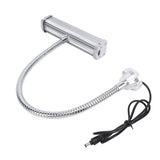 LED Green Work Light 7W Aluminum Tempered Glass Stepless Dimmable Industrial Dust Detection Work Lamp for Workshop Machine Tools