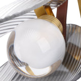 Clear Shell Shape Wall Sconce Light Modern Wall Lamp with Glass Lampshade for Living Room Bedroom Hallway Mirror Kitchen