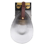 Clear Shell Shape Wall Sconce Light Modern Wall Lamp with Glass Lampshade for Living Room Bedroom Hallway Mirror Kitchen