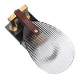 Clear Shell Shape Wall Sconce Light Modern Wall Lamp with Glass Lampshade for Living Room Bedroom Hallway Mirror Kitchen