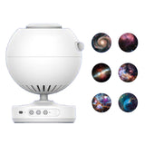 Star Projector Light Rotating 3 Modes Timing Star Projector for Ceiling Bedroom Decoration White with 6pcs Film Disc