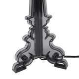 Transparent Acrylic Bedside Table Lamp Contemporary Baroco Style Reading Desk Light Nightstand Lamp for Living Room Bedroom Office