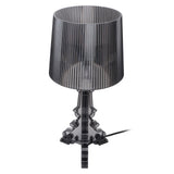 Transparent Acrylic Bedside Table Lamp Contemporary Baroco Style Reading Desk Light Nightstand Lamp for Living Room Bedroom Office