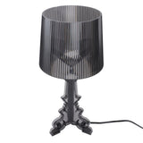 Transparent Acrylic Bedside Table Lamp Contemporary Baroco Style Reading Desk Light Nightstand Lamp for Living Room Bedroom Office