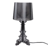 Transparent Acrylic Bedside Table Lamp Contemporary Baroco Style Reading Desk Light Nightstand Lamp for Living Room Bedroom Office