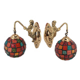 Turkish Wall Sconce Glass Iron 60W E27 E26 Hardwired Decorative Mosaic Wall Lamp for Living Room Bedroom
