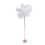 Ostrich Plume Floor Lamp Iron Art 61 Inch LED USB Stepless Dimmable Modern Decorative Standing Lamp for Bedside Living Room White In Australia - Darrahopens