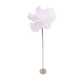 Ostrich Plume Floor Lamp Iron Art 61 Inch LED USB Stepless Dimmable Modern Decorative Standing Lamp for Bedside Living Room Pink
