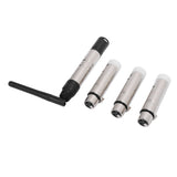 2.4G ISM 512 Wireless Transmitter Receiver 3 Pin Male Female 126 Channels Wireless 3 Receiver with 1 Transmitter for LED Stage Bar Party Light