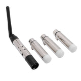 2.4G ISM 512 Wireless Transmitter Receiver 3 Pin Male Female 126 Channels Wireless 3 Receiver with 1 Transmitter for LED Stage Bar Party Light