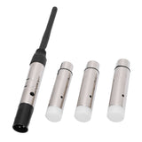 2.4G ISM 512 Wireless Transmitter Receiver 3 Pin Male Female 126 Channels Wireless 3 Receiver with 1 Transmitter for LED Stage Bar Party Light
