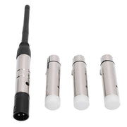 2.4G ISM 512 Wireless Transmitter Receiver 3 Pin Male Female 126 Channels Wireless 3 Receiver with 1 Transmitter for LED Stage Bar Party Light