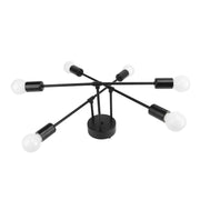 LED Flush Mount Ceiling Light Fixture Iron Art Modern 6 Light E26 Bulbs Chandelier for Bedroom Kitchen Office