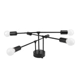 LED Flush Mount Ceiling Light Fixture Iron Art Modern 6 Light E26 Bulbs Chandelier for Bedroom Kitchen Office