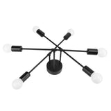 LED Flush Mount Ceiling Light Fixture Iron Art Modern 6 Light E26 Bulbs Chandelier for Bedroom Kitchen Office