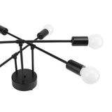 LED Flush Mount Ceiling Light Fixture Iron Art Modern 6 Light E26 Bulbs Chandelier for Bedroom Kitchen Office