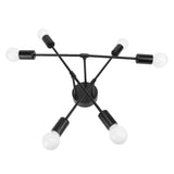 LED Flush Mount Ceiling Light Fixture Iron Art Modern 6 Light E26 Bulbs Chandelier for Bedroom Kitchen Office