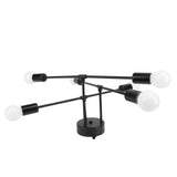 LED Flush Mount Ceiling Light Fixture Iron Art Modern 6 Light E26 Bulbs Chandelier for Bedroom Kitchen Office