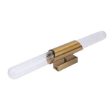 Wall Light Fixture Gold Brushed Metal Glass Lampshade Elegant Modern Wall Sconce with E26 Socket 100-240V