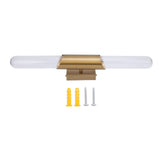 Wall Light Fixture Gold Brushed Metal Glass Lampshade Elegant Modern Wall Sconce with E26 Socket 100-240V