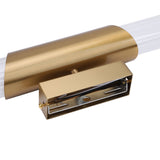 Wall Light Fixture Gold Brushed Metal Glass Lampshade Elegant Modern Wall Sconce with E26 Socket 100-240V