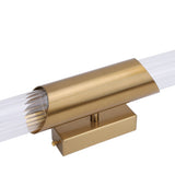 Wall Light Fixture Gold Brushed Metal Glass Lampshade Elegant Modern Wall Sconce with E26 Socket 100-240V