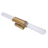 Wall Light Fixture Gold Brushed Metal Glass Lampshade Elegant Modern Wall Sconce with E26 Socket 100-240V
