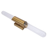 Wall Light Fixture Gold Brushed Metal Glass Lampshade Elegant Modern Wall Sconce with E26 Socket 100-240V