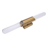Wall Light Fixture Gold Brushed Metal Glass Lampshade Elegant Modern Wall Sconce with E26 Socket 100-240V