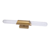 Wall Light Fixture Gold Brushed Metal Glass Lampshade Elegant Modern Wall Sconce with E26 Socket 100-240V