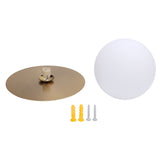 Modern Globe Sconce Indoor Wall Light Sconce for Living Room Bedroom Hallway G9 Bulb Compatible Milky White Glass Lampshade Gold Brushed Without Bulb In Australia - Darrahopens