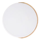 LED Flush Mount Ceiling Light 2000LM 3000K 4000K 6000K Dimmable Round Wood LED Ceiling Light with Remote 110-265V