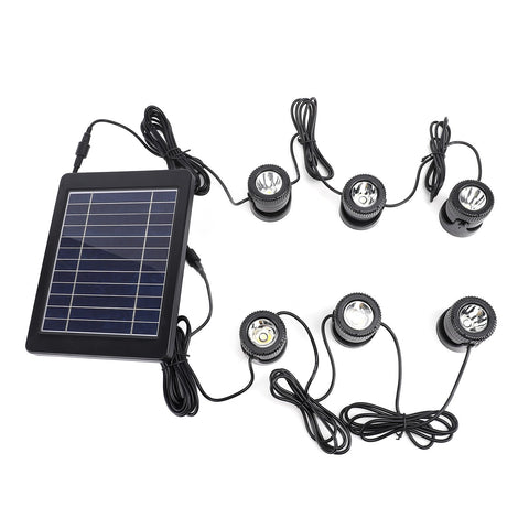 Solar Pond Spotlights 6 in 1 LED Solar Underwater Lights IP68 Water Resistant Submarine Landscape Spotlight for Fish Aquarium Tank Garden Warm White In Australia - Darrahopens
