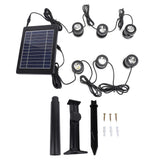 Solar Pond Spotlights 6 in 1 LED Solar Underwater Lights IP68 Water Resistant Submarine Landscape Spotlight for Fish Aquarium Tank Garden Warm White In Australia - Darrahopens