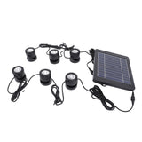 Solar Pond Spotlights 6 in 1 LED Solar Underwater Lights IP68 Water Resistant Submarine Landscape Spotlight for Fish Aquarium Tank Garden Warm White
