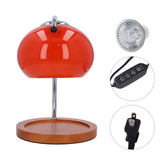 Candle Warmer Lamp with Timer Retro Solid Wood Glass Safe Warm Light Dimmable Electric Candle Lamp Warmer for Desktop Home Decoration Orange In Australia - Darrahopens