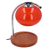 Candle Warmer Lamp with Timer Retro Solid Wood Glass Safe Warm Light Dimmable Electric Candle Lamp Warmer for Desktop Home Decoration Orange In Australia - Darrahopens