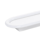 Modern LED Ceiling Light Dimmable Linear Ceiling Lamp Long Ceiling Light Fixture for Kitchen Office Bedroom Hallway White 19.7x5.9in
