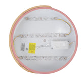 LED Ceiling Light Modern Round Dimming Indoor Flush Mount Lamp with Remote Controller for Bedroom Living Room Hallway