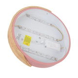 LED Ceiling Light Modern Round Dimming Indoor Flush Mount Lamp with Remote Controller for Bedroom Living Room Hallway