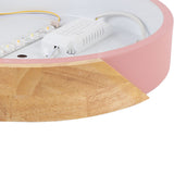 LED Ceiling Light Modern Round Dimming Indoor Flush Mount Lamp with Remote Controller for Bedroom Living Room Hallway